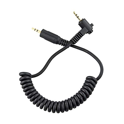 JJC - Cable de conexión para cámaras Canon EOS R6/R/RP/250D/60D/70D, G10/G11/G12/G16, etc. sin espejo para cámaras digitales Canon RS-60E3.