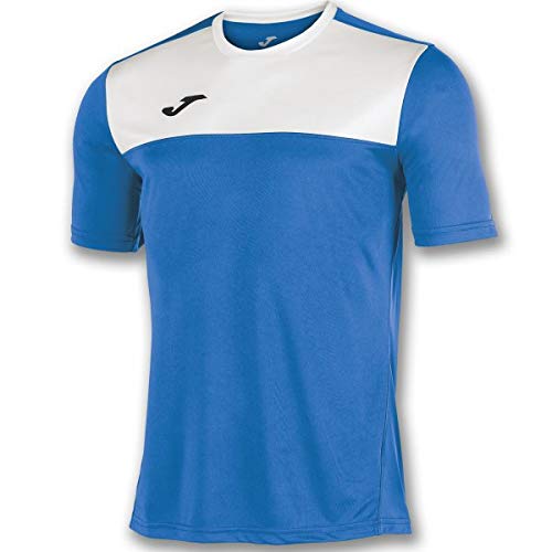 Joma Winner Camisetas Equip. M/C, Hombre, Royal/Blanco, XL