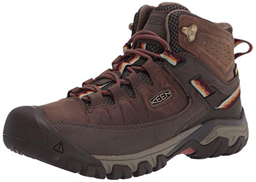 KEEN Targhee 3 Mid Height Waterproof, Botas para Senderismo Mujer, Cuerda Elástica Redwood, 41 EU