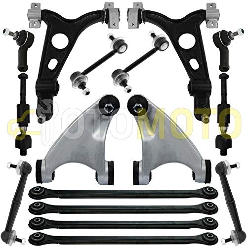 Kit brazo de suspensión delante/posteriore compatible con ALFA ROMEO 147 156 compuesto por 16 autopartes