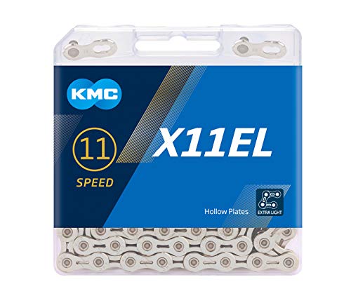 KMC, Plata Cadena X11-EL, 11v, 118 eslabones, Hombres