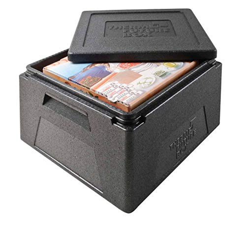 L2G 10363 - Caja isotérmica de polipropileno para pizzas con tapa, formato GN2/3, 400 x 415 x 265 mm