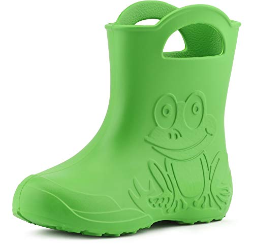 Ladeheid Botas de Agua en EVA Unisexo Niños Niñas LA-CA-01 (Verde, 22/23 EU)