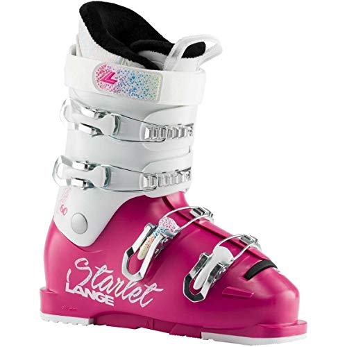 Lange Starlet 60 Botas de esquí, Niños, Magenta Sparkle Wht, 23.5 Mondopoint (cm)