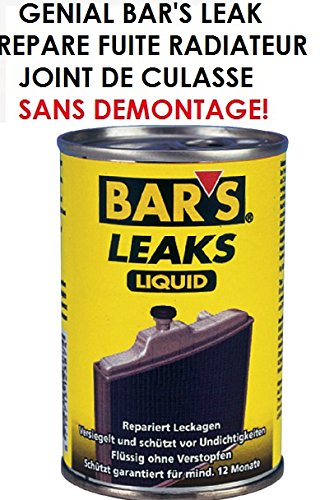 LCM2014 Bar's Leak Amarillo 150 ml antifugas refrigerante repara la Fugas Junta de Culata, Bomba de Agua, radiador en 5 Minutos sin desmontaje. Raid preparación 4x4