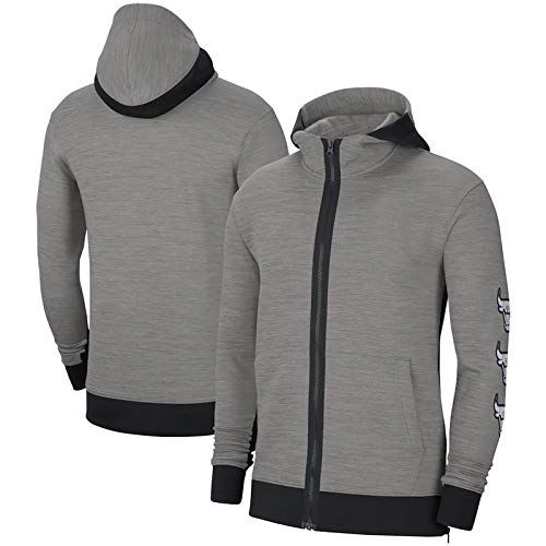 LLLS Men's Auténtico Showtime Therma Flex Performance Full-Zip Hoodie, Camiseta Transpirable de Manga Larga Ocasional Suave para el Entrenamiento Diario de Deportes, Bulls-M