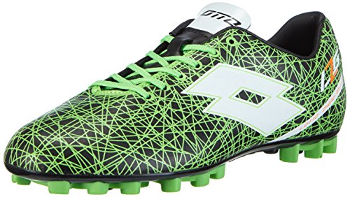 Lotto LZG VII 700 HG28, Botas de fútbol Hombre, Multicolor-Mehrfarbig (BLK/Mint FL), 42.5 EU