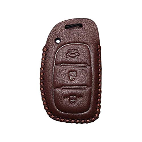 LZZCTB Cubierta de la Llave del Coche, Llavero Inteligente, Carcasa Protectora de Entrada sin Llave, Protector, Caja de Botones, Apto para Hyundai iX20 I30 IX35 I40 Ix25