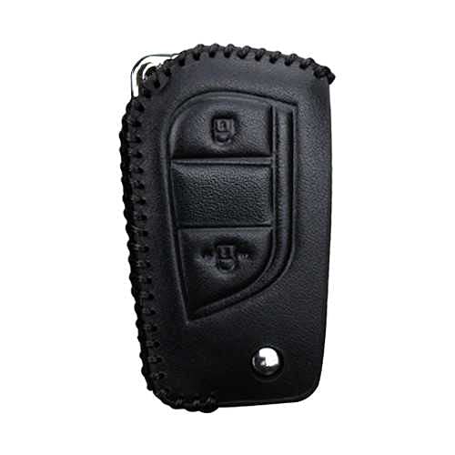 LZZCTB Cubierta de la Llave del Coche, Llavero Inteligente, Carcasa Protectora de Entrada sin Llave, Protector, Caja de Botones, Apto para Toyota Hilux Corolla avensis Prado Fortuner RAV4 CHR