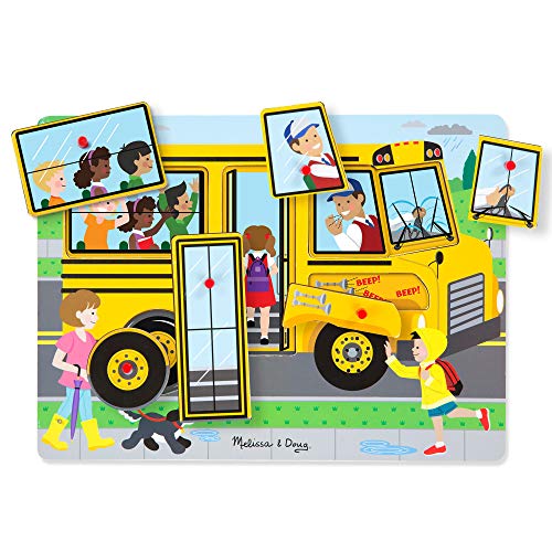 Melissa & Doug Wheels on the Bus Sound Puzzle (10739) , color/modelo surtido