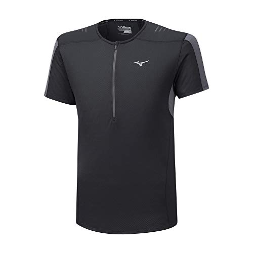 Mizuno Camiseta Er Trail Hz para Hombre, Hombre, Camiseta, 5054698566848, Negro, M