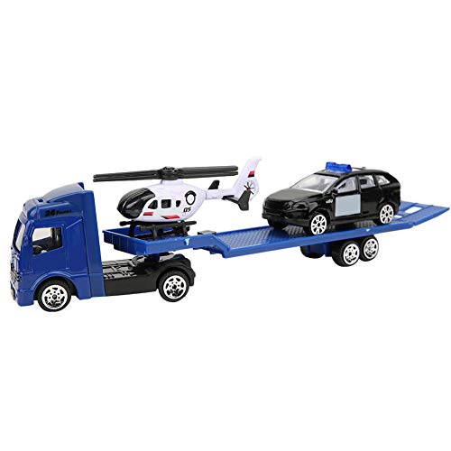 Modelo de camión de Juguete, Coche de Juguete, coordinación Mano-Ojo interactiva no tóxica para niños Colección de Modelos de Coche de(Police Car)