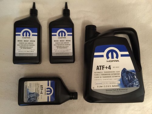 MOPAR Transmisión automática ATF + 4 y líquido de la caja de transferencia NV247 5016796AC 68218058AA