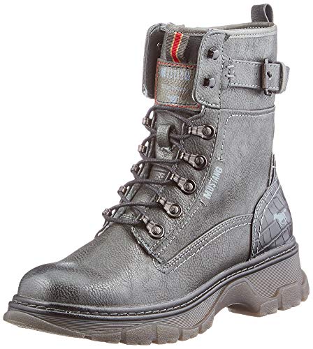 MUSTANG 1361-602, Botas Cortas al Tobillo Mujer, Gris, 40 EU