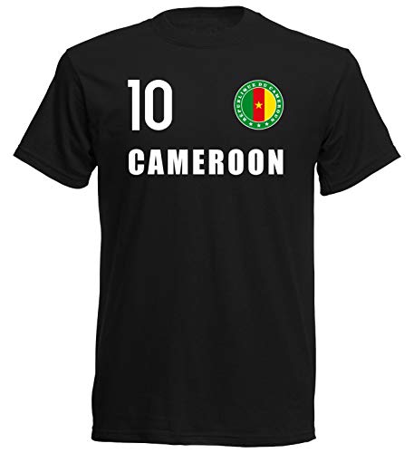 nationshirt Camiseta para niño con diseño de Camerún FH 10 SC Negro 128