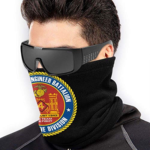 Neck Warmer U-S-M-C 4To Batallón De Ingenieros De Combate Motociclismo Deportivo Polaina para El Cuello Pañuelo para La Cabeza contra El Viento Bonita Protección Solar Aire Libre P