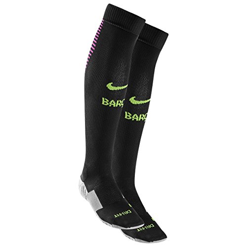 NIKE FC Barcelona H/A/G Stadium Sock Calcetines, Hombre, Negro (Black/Fuchsia Flash/Volt), S