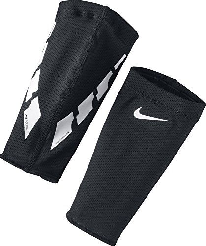 NIKE Guard Lock Elite Sleeves Espinilleras, Unisex Adulto, Black/White/(White), M