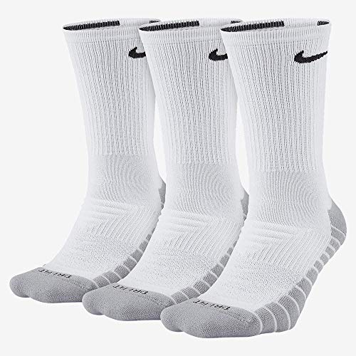 NIKE Nk Evry MAX 3Pr Calcetines de Entrenamiento, Unisex Adulto, Blanco (White/Wolf Grey/(Black), XL