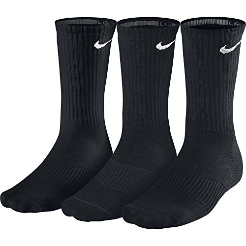 Nike Tennissocken Cushion Crew 3Er Pack Calcetines, Hombre, Negro/Azul, M