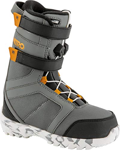 Nitro Snowboards Rover Qls Botas de Snowboard, Unisex niños, Charc./blk/Orange, 175