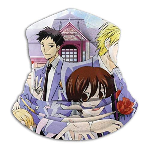 Not Applicable Sweatband,Ouran High School Host Club Neck Balaclava, Diademas Decorativas De La Bufanda para Correr Atlético,26x30cm