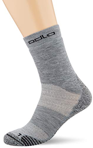 Odlo Calcetines de cerámica para hombre, Hombre, Calcetines para hombre, 777720, Gris, 36-38