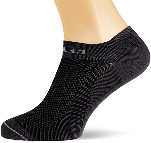 Odlo Short Ceramicool Low Cut Calcetines, Sin género, Black/Steel Grey, 45-47