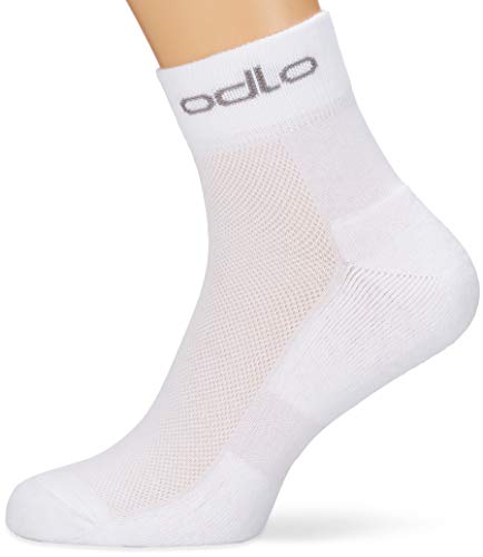 Odlo X-LIG - Calcetines deportivos cortos (3 unidades), Unisex adulto, Calcetines, 763660, blanco, 36-38