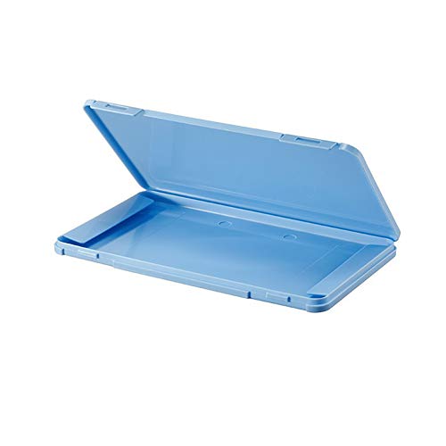 Ousyaah Caja portátil de Almacenamiento de mascarillas Desechables, Caja de Limpieza a Prueba de Polvo y Humedad, Caja de Almacenamiento de algodón filtrado (Azul)