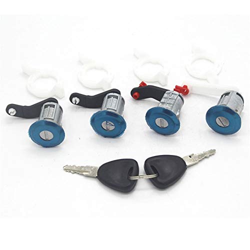 Piezas de automóvil 4pcs Lock Set Door Barrel 7701470944 para Renault Master II 1998-2009