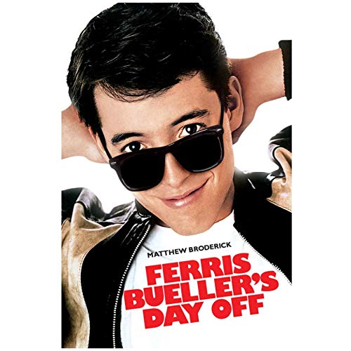 Póster de película del día libre de Ferris Bueller, lienzo impreso, pintura, arte de pared para sala de estar, dormitorio, decoración-50x70cm sin marco