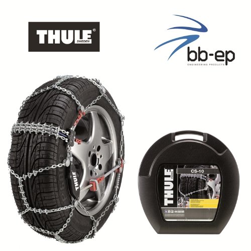 Premium Cadenas de nieve – Thule CS de 10 – Para los Neumáticos Talla 225/45 R16 Cadena Eslabones 10 mm – con Icebreaker Sistema