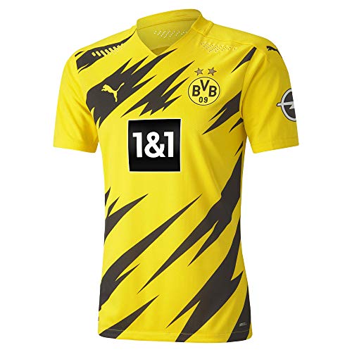 PUMA 1a Equipación 20/21 Authentic Borussia Dortmund BVB Camiseta, Hombre, Cyber Yellow Black, XXL