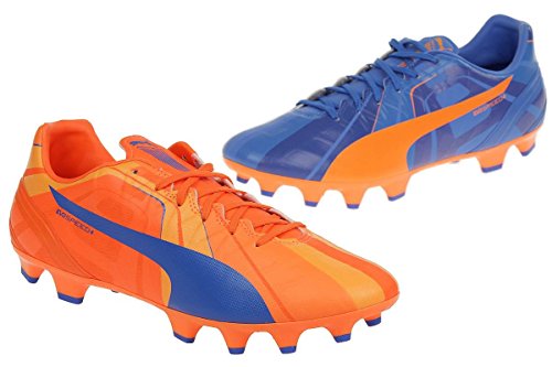 PUMA - Botas de fútbol Puma Evospeed 4 H2H FG azul naranja - azul, 10,5 UK