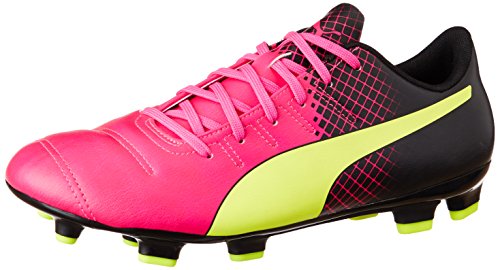 Puma Evopower 4.3 Tricks FG, Botas de fútbol para Hombre, Pink Pink Pink GLO Safety Yellow Black 01, 44.5 EU