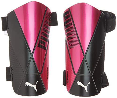 PUMA ftblNXT Team Strap Espinillera Futbol, Unisex-Adult, Luminous Pink Black, L