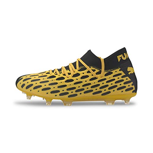 PUMA Future 5.2 Netfit FG/AG, Botas de fútbol para Hombre, Amarillo (Ultra Yellow Black), 43 EU