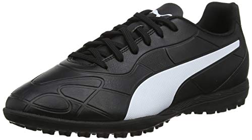 PUMA Monarch TT, Zapatillas de Fútbol Hombre, Negro Black White, 43 EU