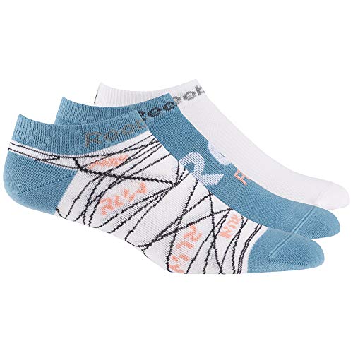 Reebok Run Club Womens 3p Sock Calcetines, Mujer, Blanco/minmis, 34/36