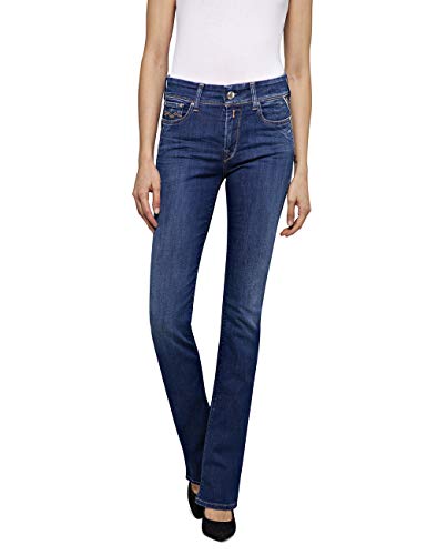 REPLAY Luz Bootcut Vaqueros Corte de Bota, Azul (Medium Blue 9), No Aplica /L32 (Talla del Fabricante: 23) para Mujer