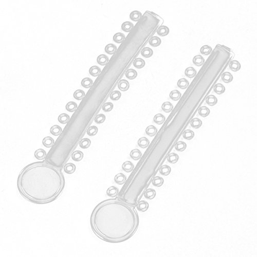 ROSENICE 40pcs Ligaduras para ortodoncia dental Consumable Treatment Plastic Ligatures (Blanco)