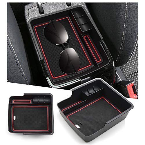 RUIYA Xceed - Caja de almacenamiento para reposabrazos de XCeed GT SUV, bandeja organizadora para consola central del coche, accesorios para el coche, color rojo