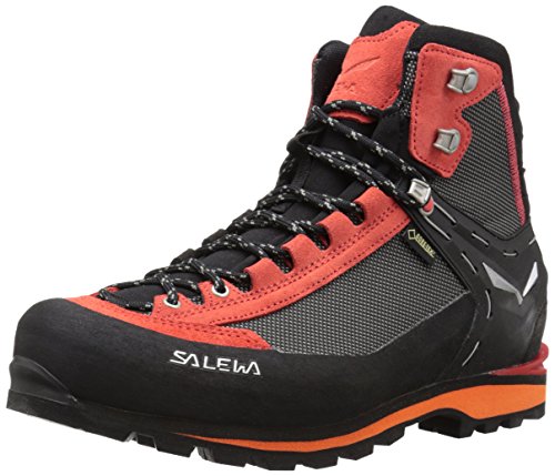 Salewa MS Crow Gore-TEX, Botas de Senderismo Hombre, Negro (Black/Papavero), 42.5 EU