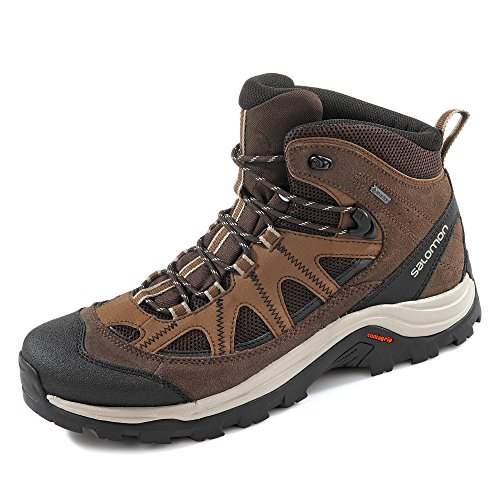 Salomon Authentic LTR GTX, Zapatillas de Senderismo Hombre, Marrón/Negro (Black Coffee/Chocolate Brown/Vintage Kaki), 45 1/3 EU