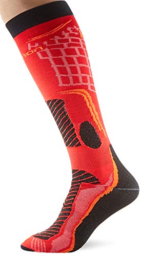 SALOMON X Pro 1 Par de Calcetines Altos, Unisex Adulto, Rojo (Valiant Poppy/Cherry Tomato), L (42-44)