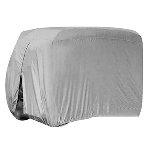 SHUI Cubierta Funda para Buggy Carro De Golf Polvo Impermeable, Cubierta De Carro De Revestimiento De PVC Adicional para EZ GO, Coche Club, Yamaha, Plata-M: 275 * 122 * 168cm-gris