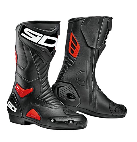 Sidi Botas Performer, Color Negro y Rojo, Talla 46