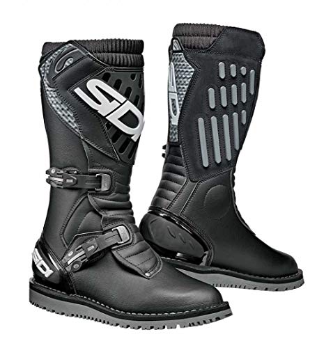 Sidi Trial Zero.2 - Botas de motocicleta (negro, 9.5/43)