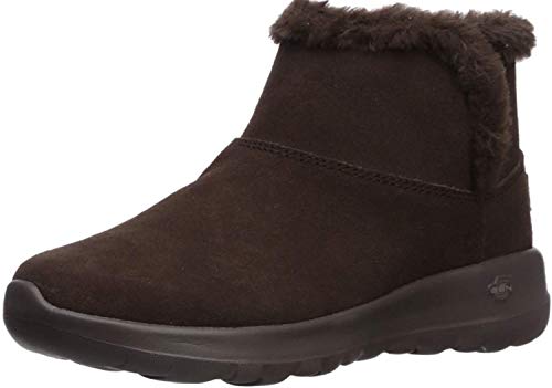 Skechers Performance On-The-Go Joy-Bundle Up, Botines Mujer, Negro (Choc Black Suede), 35 EU